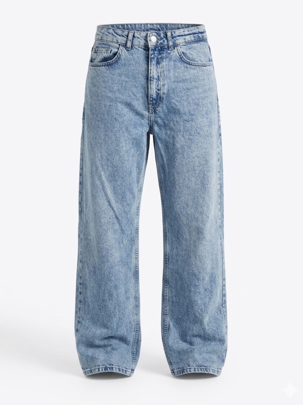 Light Blue Wide-Leg womens Jeans